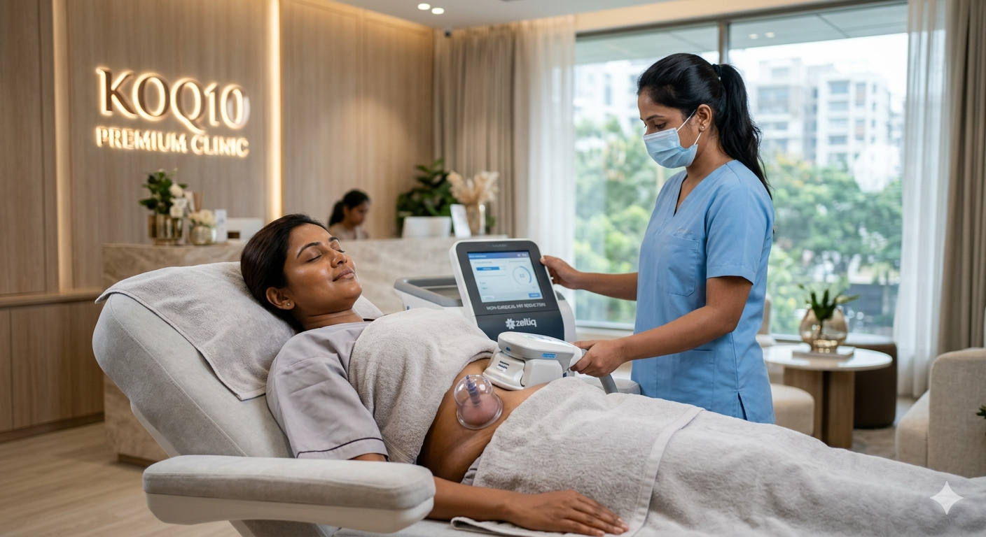 Cryolipolysis Fat Reduction at KOQ10 Aesthetic Clinic Siliguri