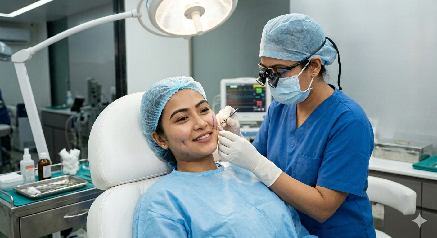 Dimpleplasty Dimple Creation Surgery at KOQ10 Aesthetic Clinic Siliguri