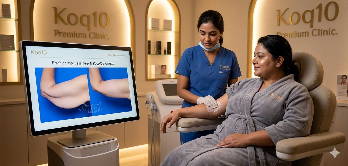 Arm Lift Brachioplasty at KOQ10 Aesthetic Clinic Siliguri